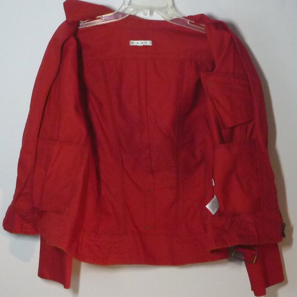Women's Large CAbi First Mate Nautical Trench Jacket - Picture 3 of 6
